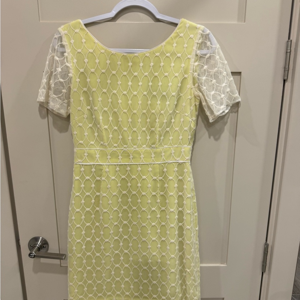 🛍️ Antonio Melani Lace Overlay Sheath Dress – Size 4